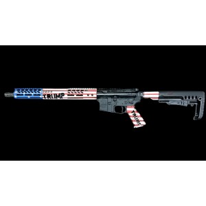 AR-15 16" Patriot Semi-Auto Rifle | Trump Battleworn Edition | A2 | Available in 5.56 NATO, 300 Blackout, 7.62x39 & 5.45x39 Calibers 